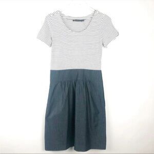 Outback Red Striped Bodice Short Sleeve Dress Size 4